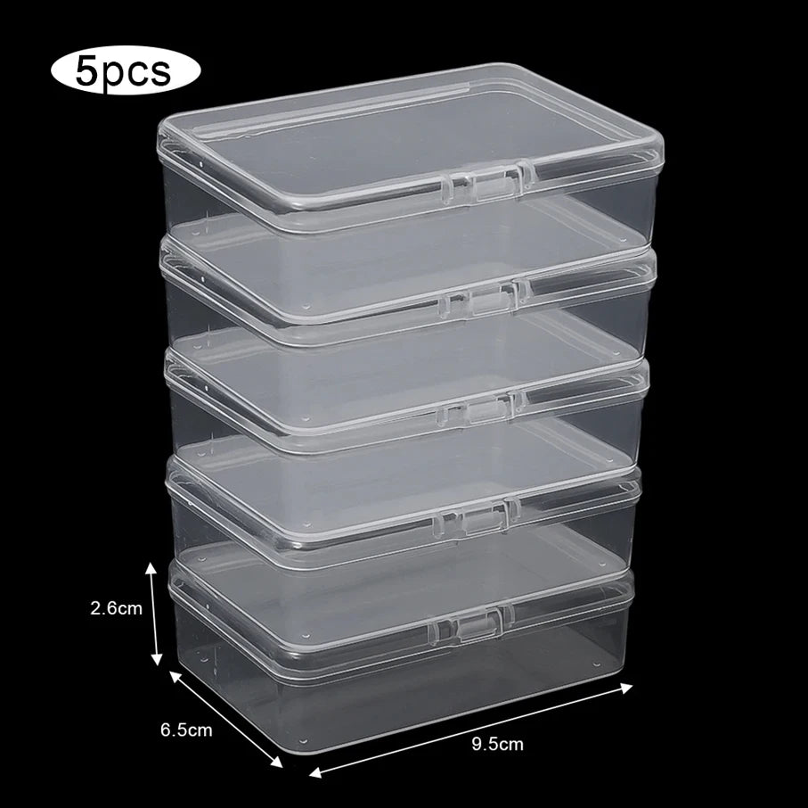 Transparent Plastic Card Storage Boxes – 3/5/10 PCS 🃏