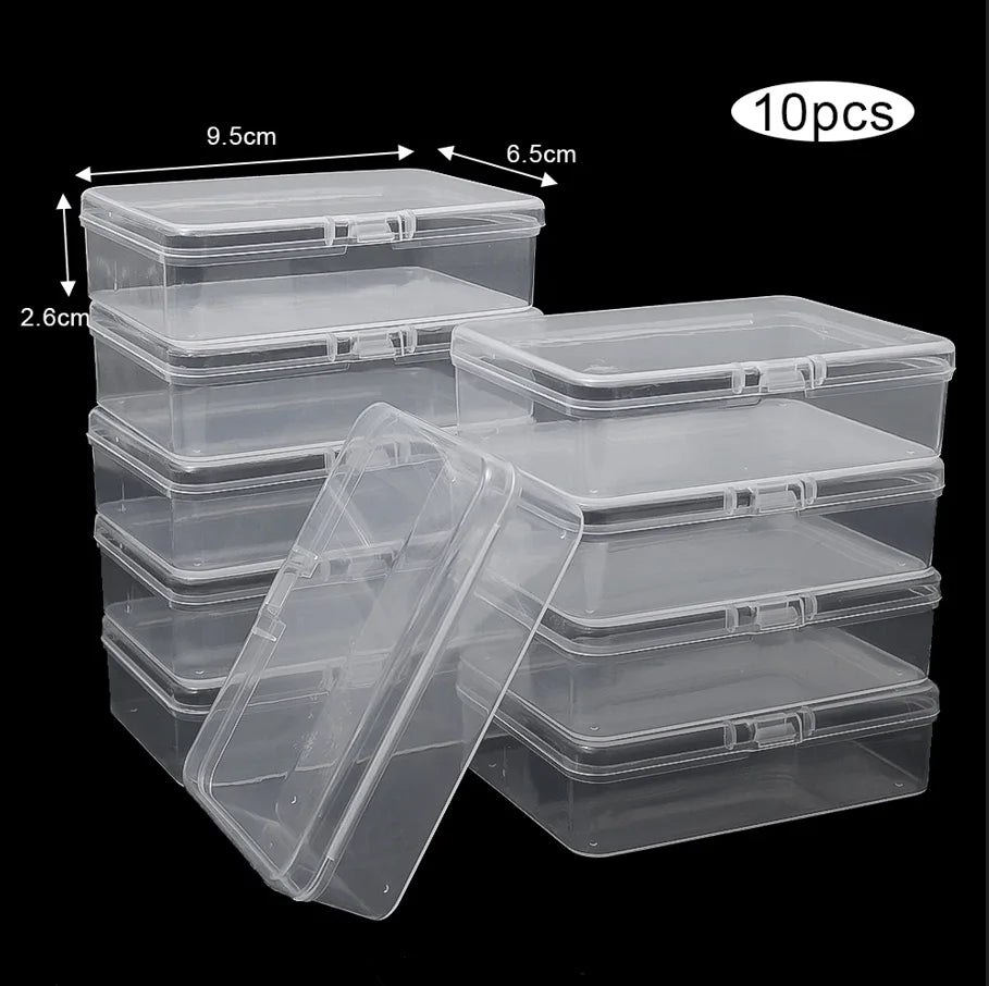 Transparent Plastic Card Storage Boxes – 3/5/10 PCS 🃏