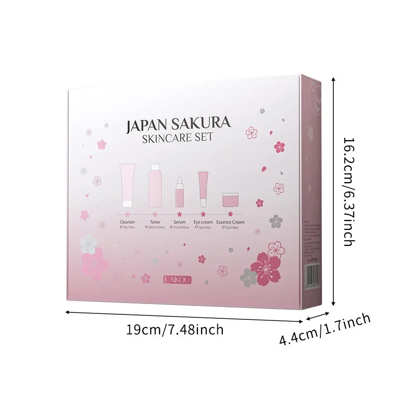 LAIKOU Sakura Skin Care Kit – 5-Piece Korean Gift Set 🌸