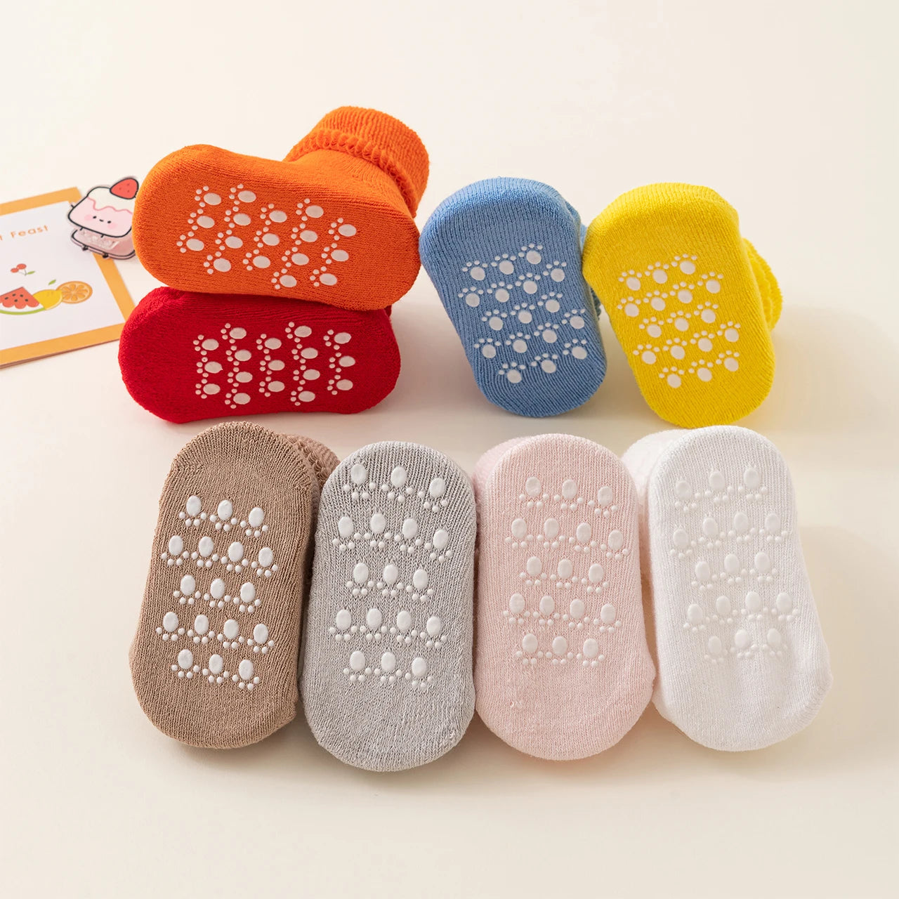 Winter Baby Plush Sock Solid Color Kids