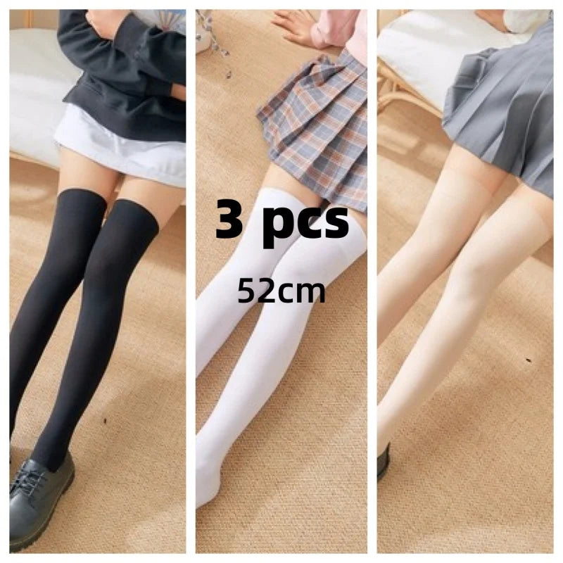 Solid Color Lolita Long Socks