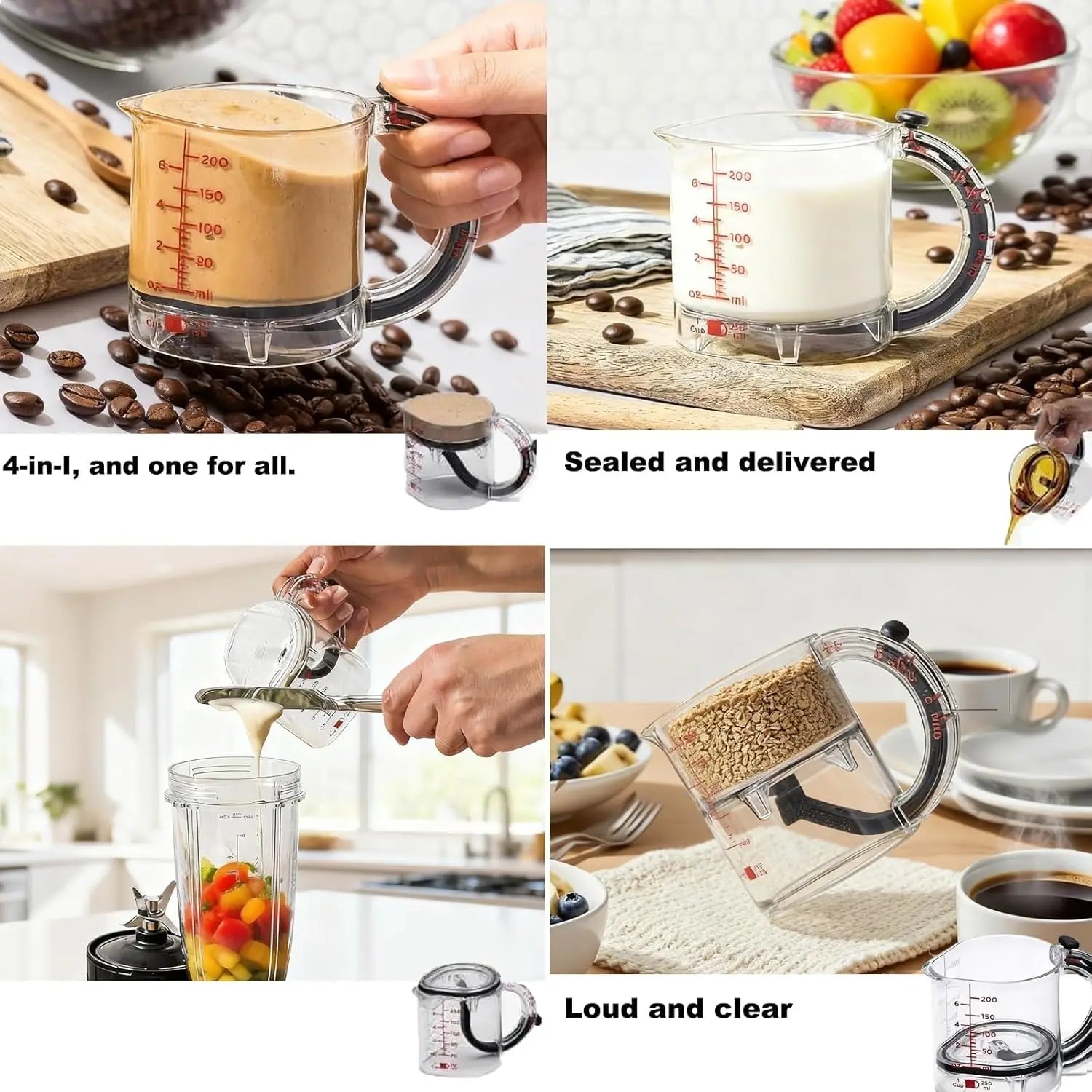 4-IN-1 Measuring Cup Adjustable