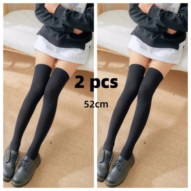Solid Color Lolita Long Socks