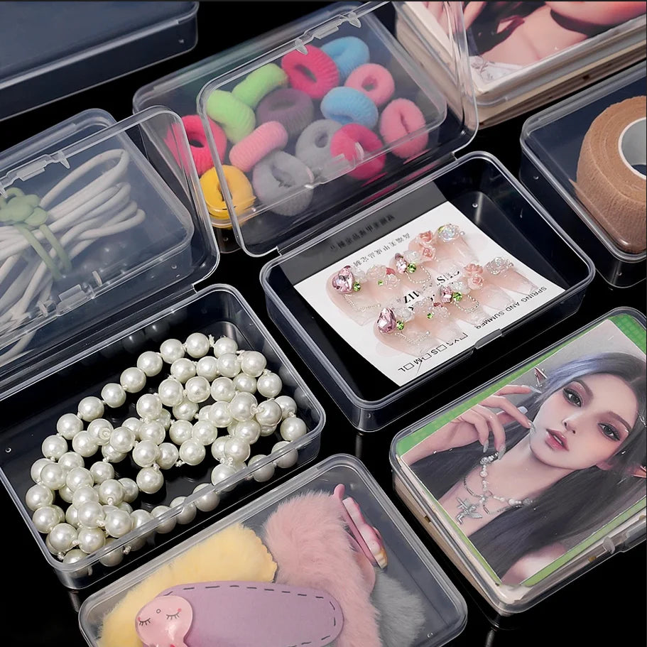 Transparent Plastic Card Storage Boxes – 3/5/10 PCS 🃏