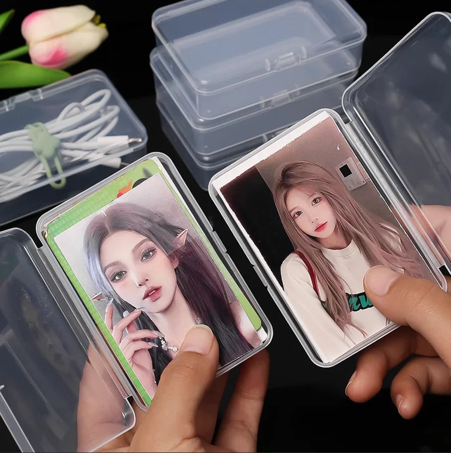 Transparent Plastic Card Storage Boxes – 3/5/10 PCS 🃏
