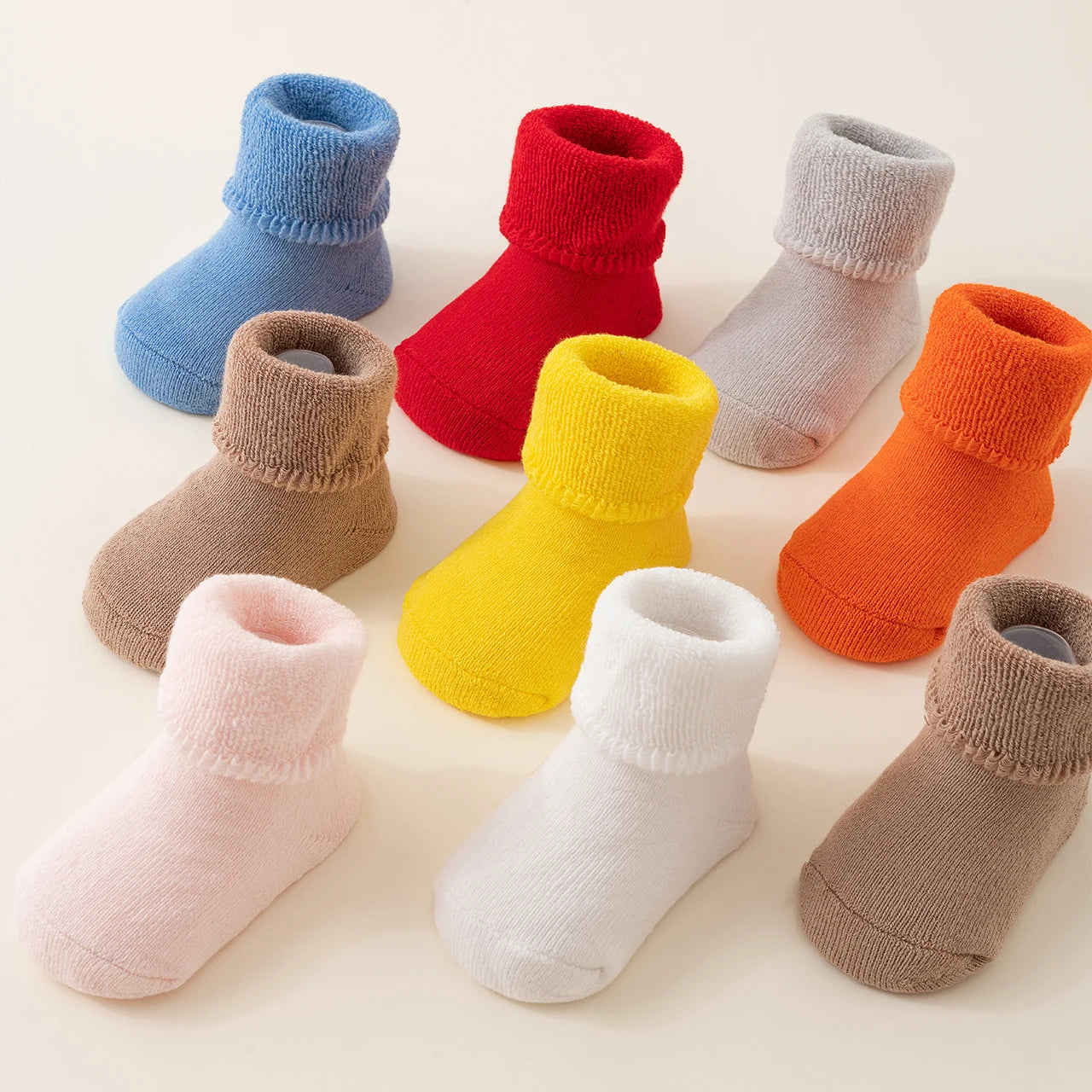 Winter Baby Plush Sock Solid Color Kids