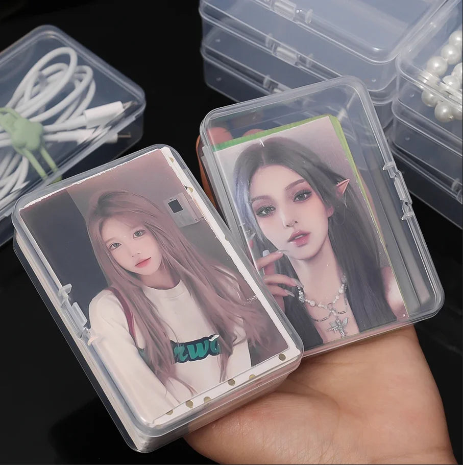 Transparent Plastic Card Storage Boxes – 3/5/10 PCS 🃏